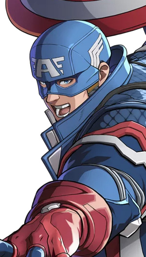 Captain America, as seen in Marvel Tokon.