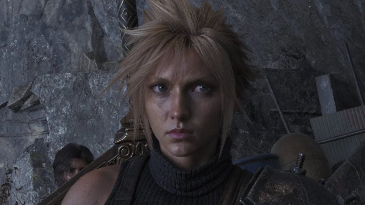 Cloud Strife "Claude Strife" from FF7 after being hit by the DLSS5 virus