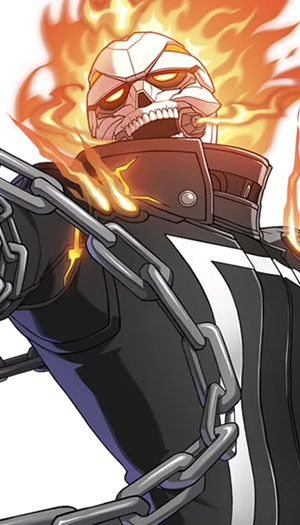 Ghost Rider, as seen in Marvel Tokon.