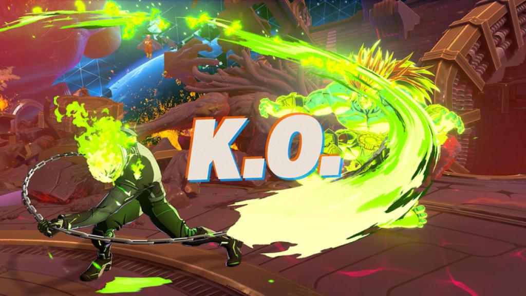 Ghost Rider defeats the Champion in Survival mode.