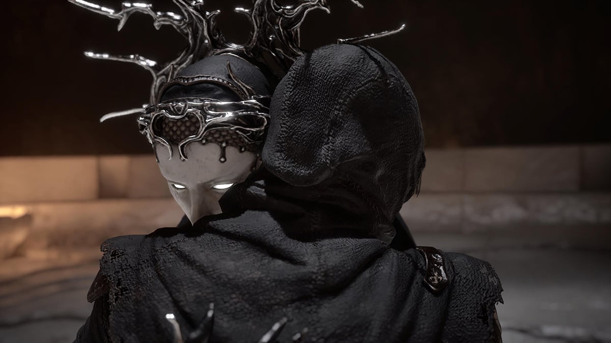 Genessa embraces Tiel's Shell in Mortal Shell 2.