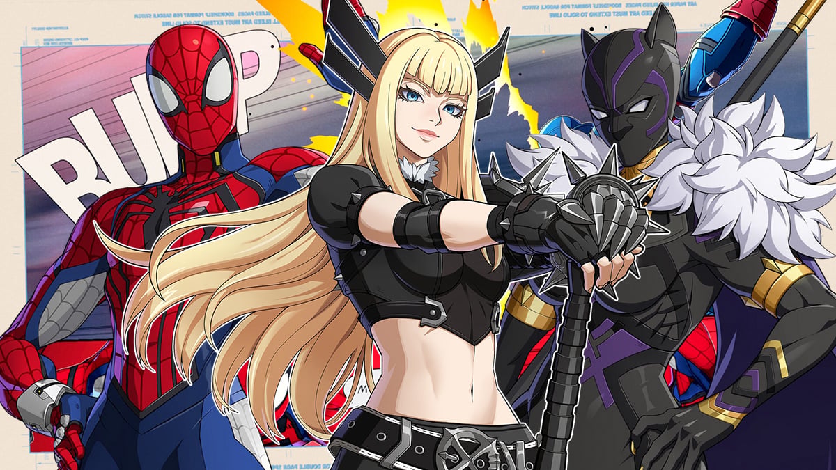 Magik, Spider-Man, and Black Panther, as seen in Marvel Tokon.