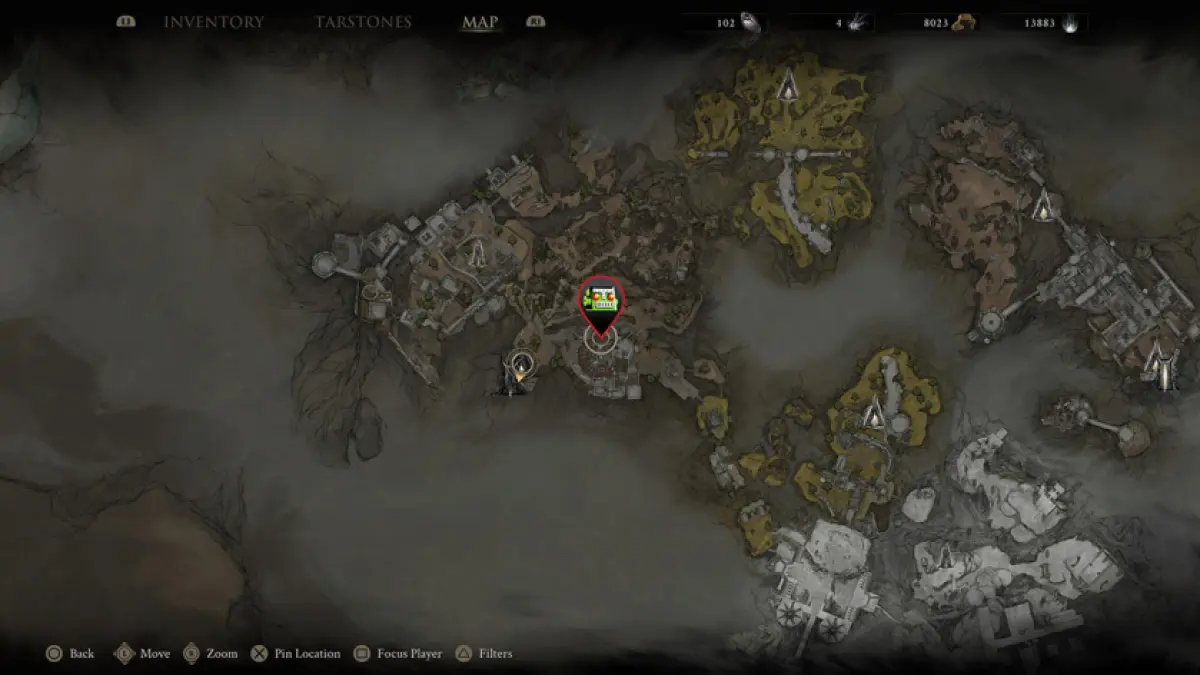 The location of the Ballistazooka in Mortal Shell 2.
