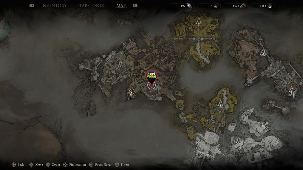 The location of the Ballistazooka in Mortal Shell 2.