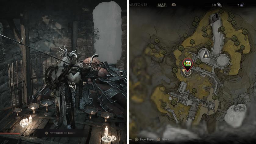 Ego's location in Mortal Shell 2.