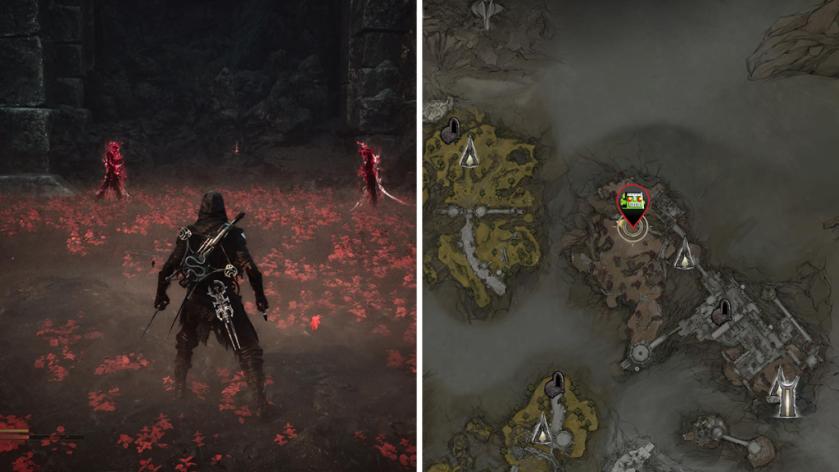 The location of the Sester's Censer in Mortal Shell 2.