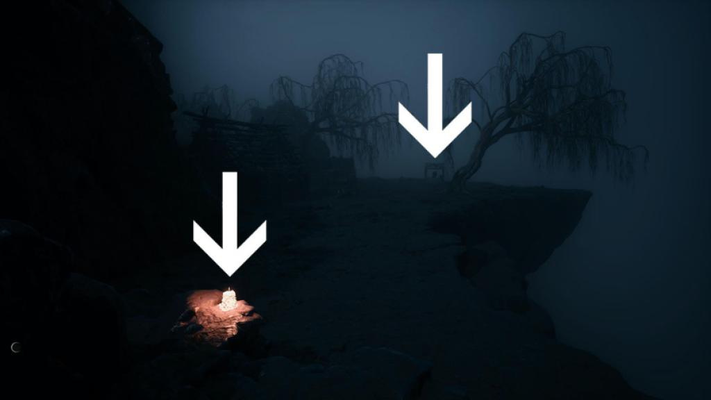 The location of the first two Shrine of Sorrows offerings.
