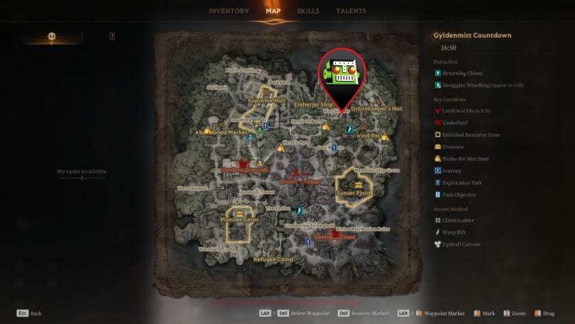 Watchtower key chest location