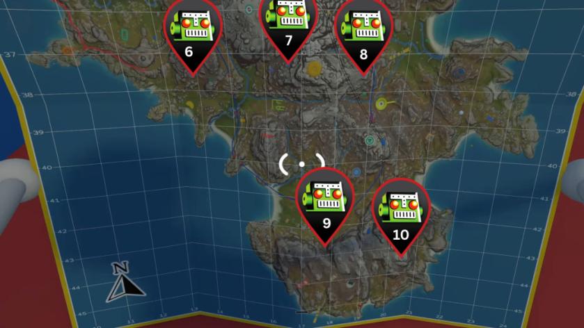 Wasit bag and backpack locations in Big Walk