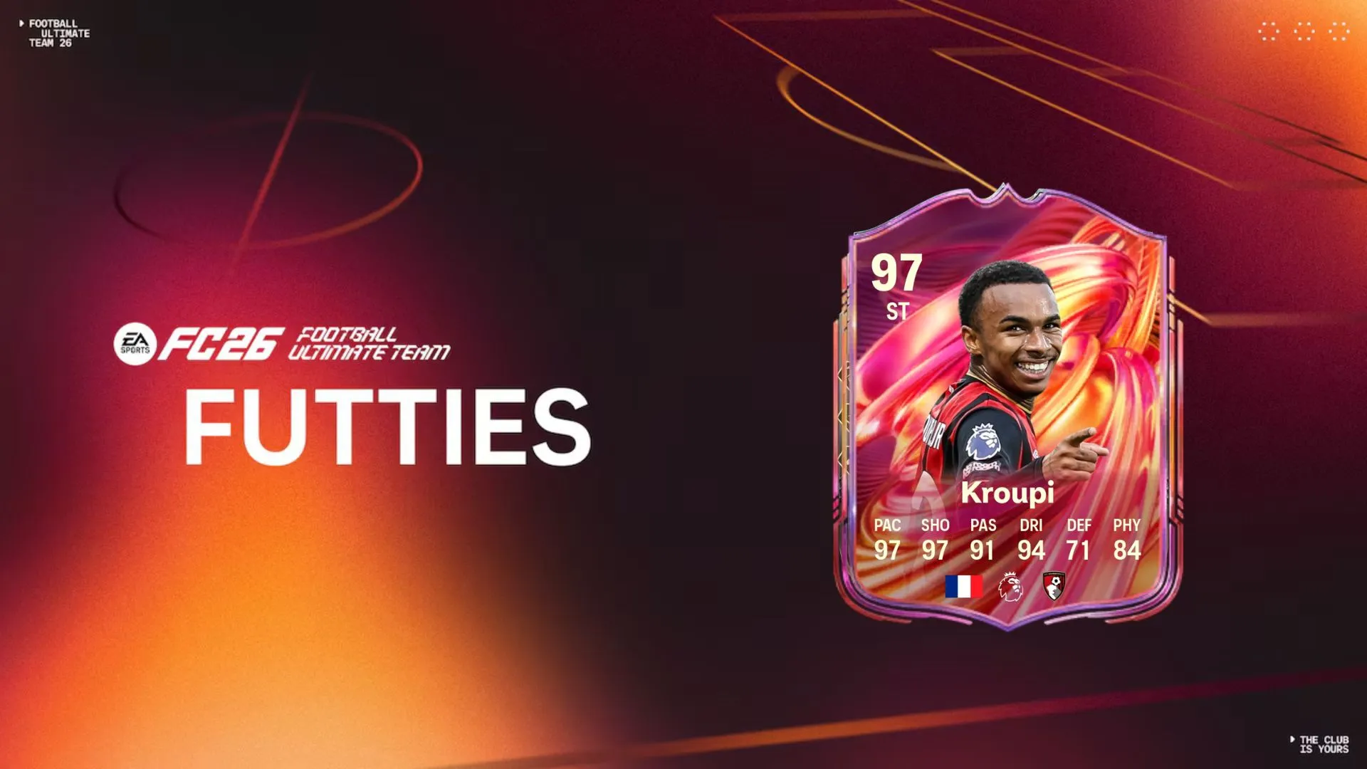 Kroupi FUTTIES objective card in FC 26