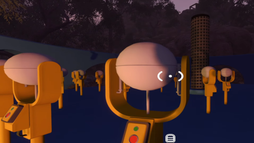 Yellow Stand puzzle in Big Walk