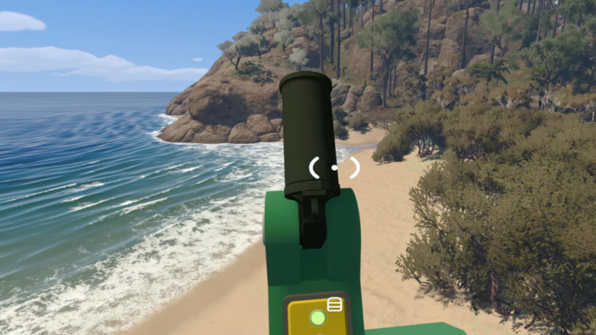 Green flare gun in Big Walk