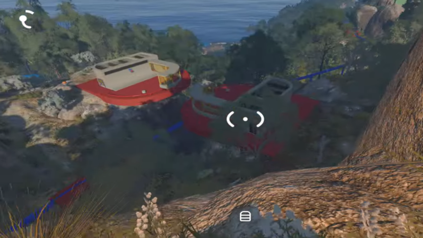Double house puzzle in Big Walk
