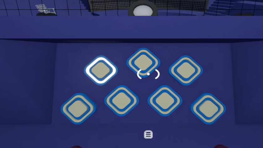 Lit up switch in the room