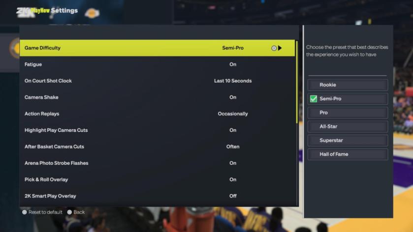 Which is the best NBA 2K27 MyCareer difficulty