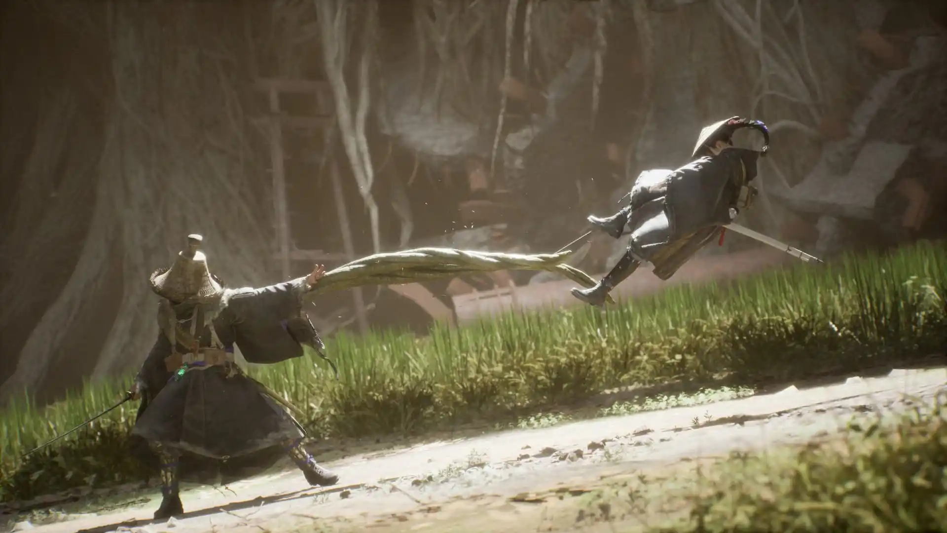 Emma being attacked by a strange man in Beast of Reincarnation.