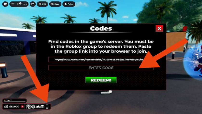 bikelife society how to redeem codes