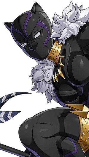 Black Panther, as seen in Marvel Tokon.
