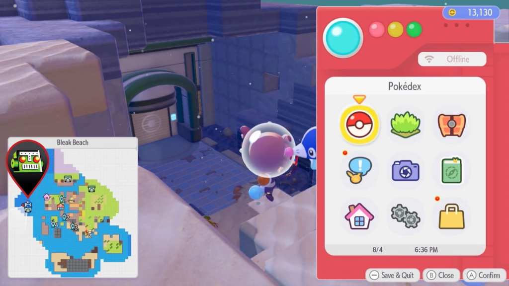 Bubbly basin gate marked in pokopia