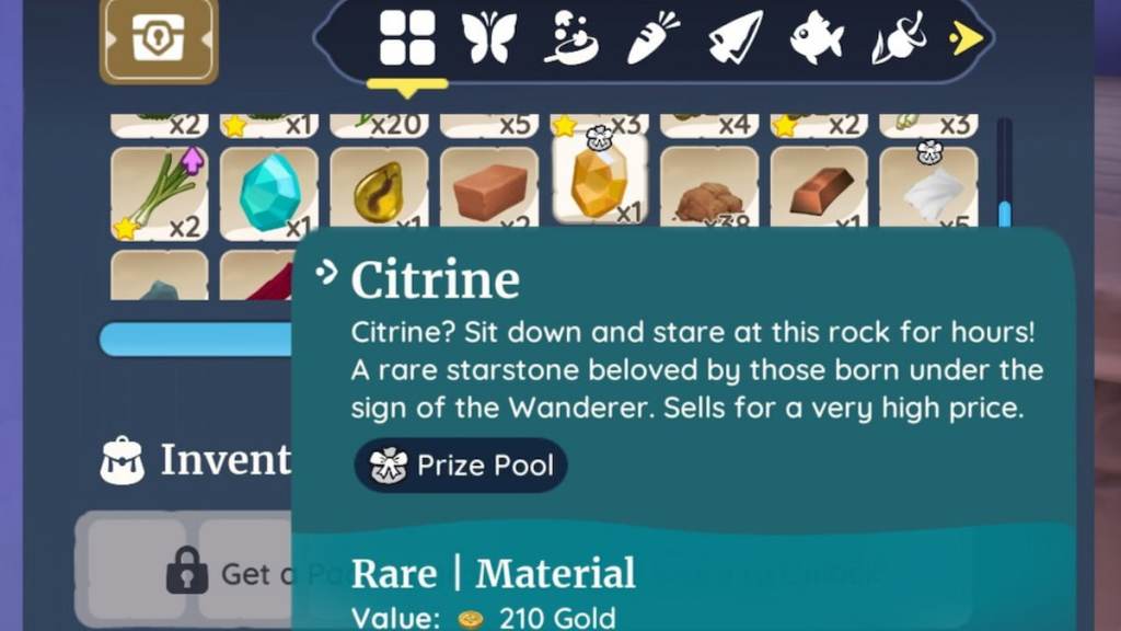 Citrine in palia