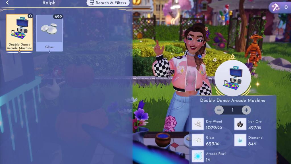 Crafting surprise for vanellope in Disney Dreamlight Valley