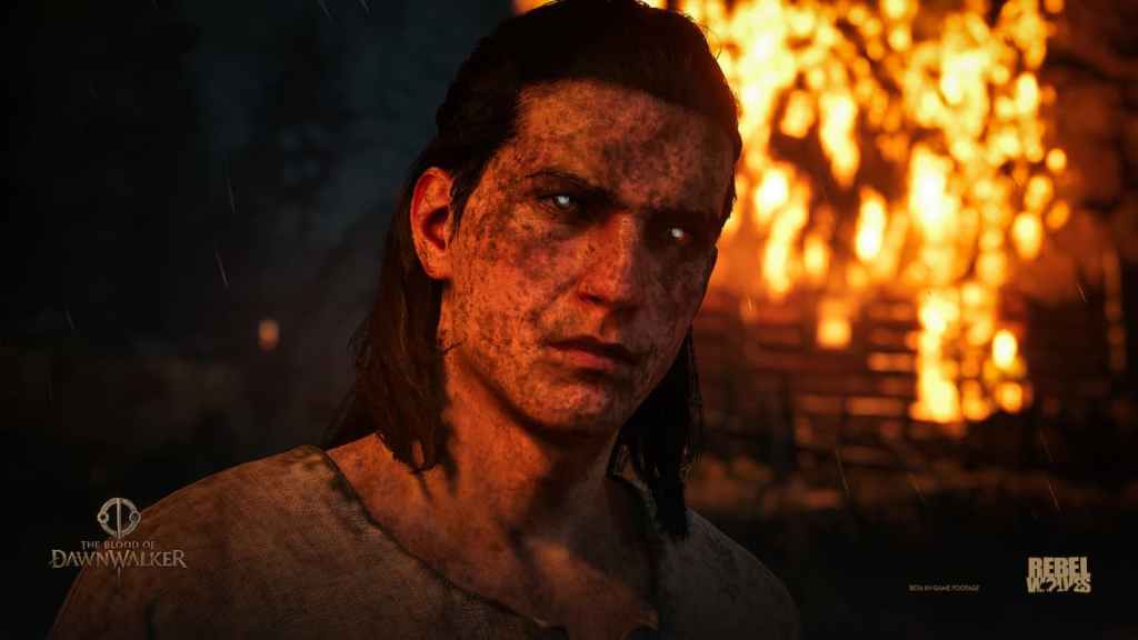Coen turning into a vampire in The Blood of Dawnwalker. 