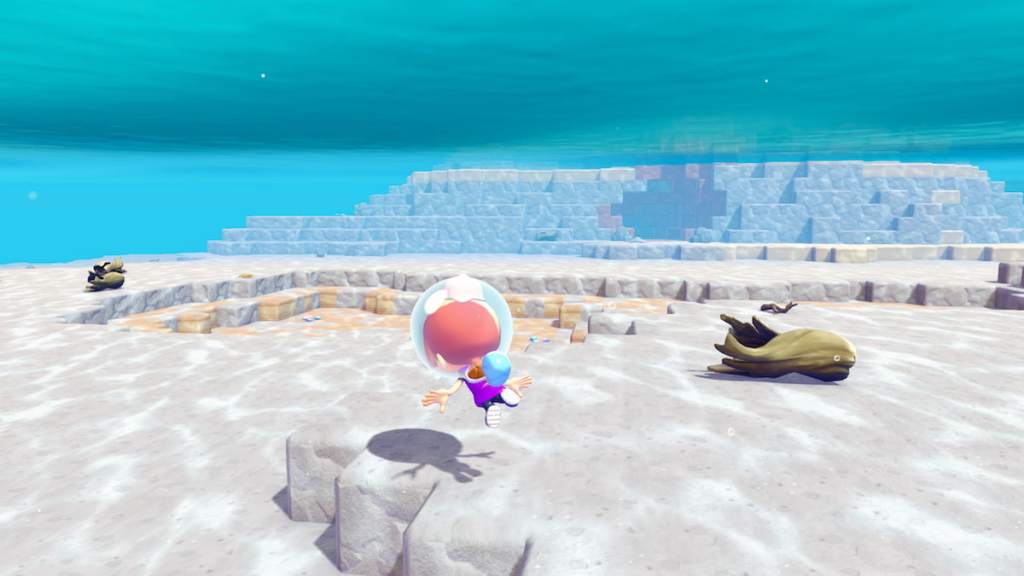 Diving in pokopia