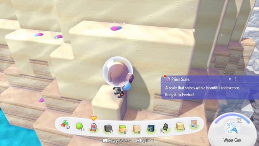 Finding prism scales in pokopia