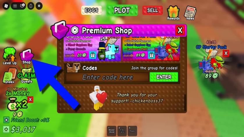 How to redeem codes in Capybaras vs Plants