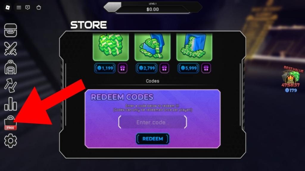 How to redeem codes in Case World.