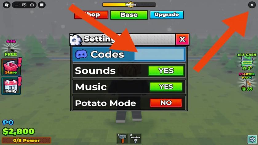 how to redeem codes power a city