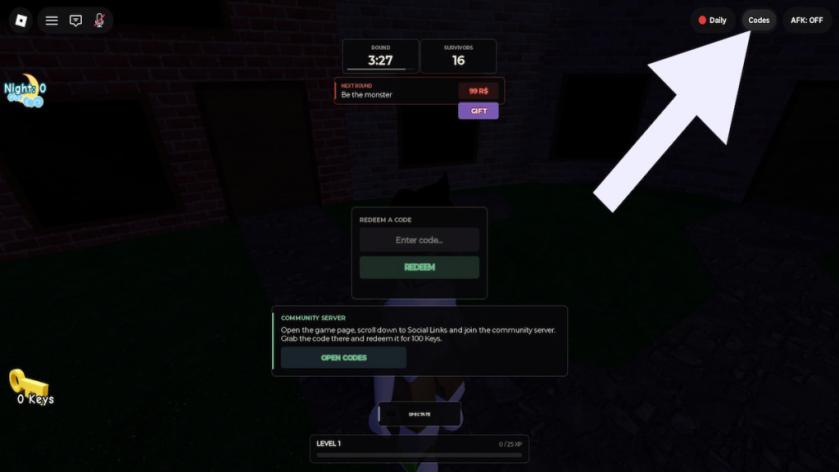 How to redeem MM2 of The Locust 