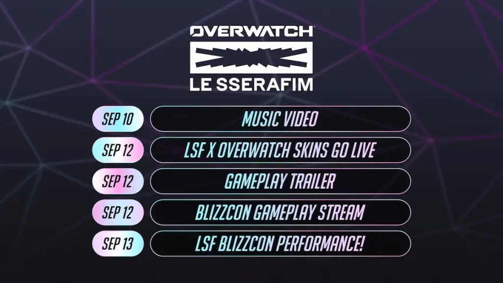 Newest LE SSERAFIM Overwatch skins include multiple newer heroes, and players seem thrilled thus far