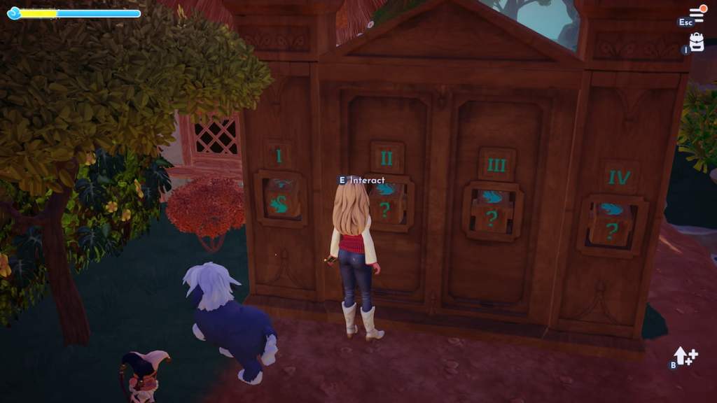 Interacting with pillar in Disney Dreamlight Valley