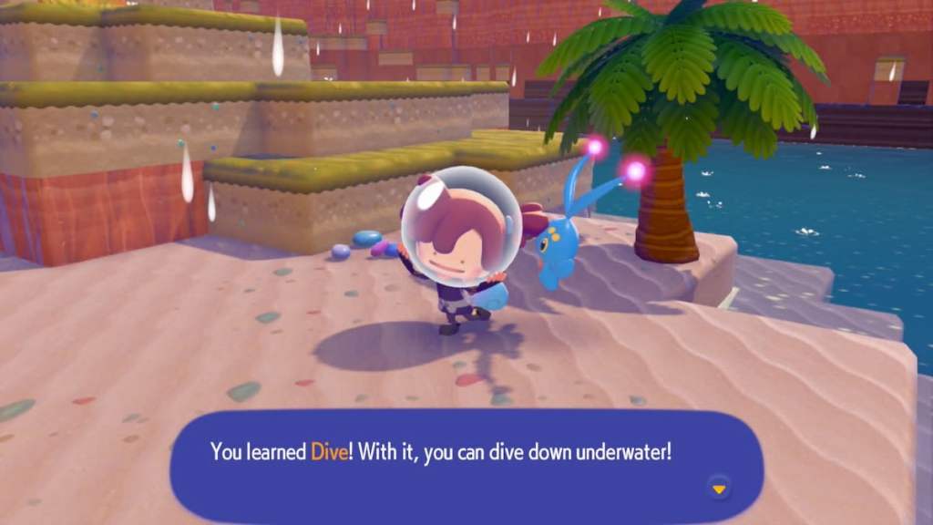 Learning Dive in pokopia