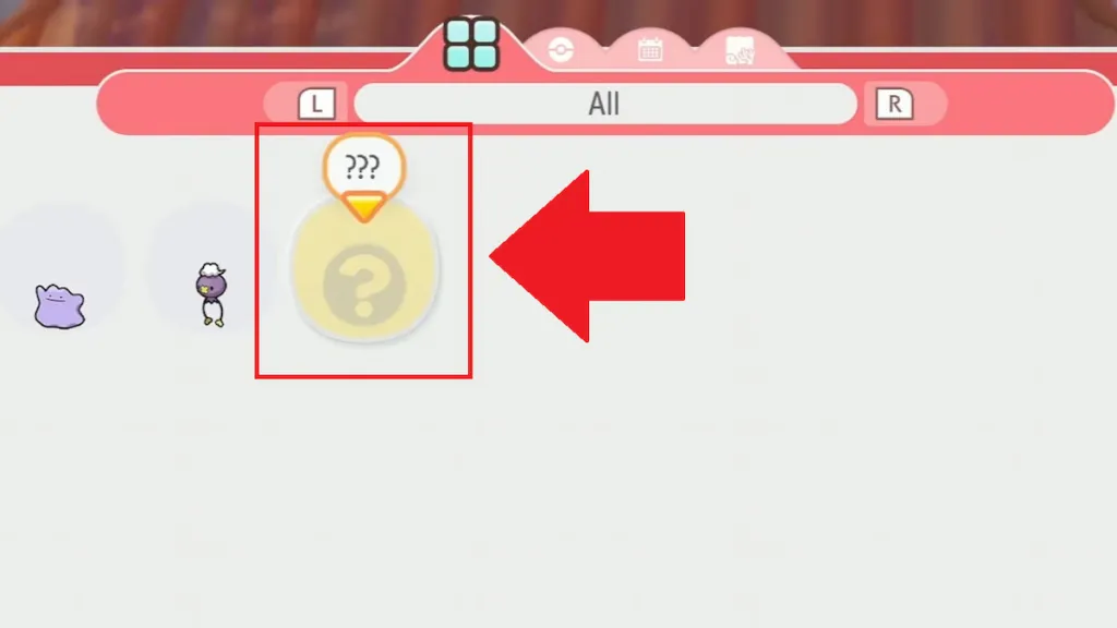 Mystery pokemon symbol marked in pokopia