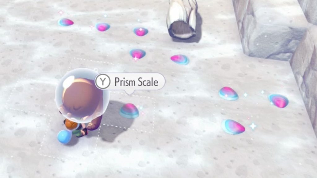 Prism Scales on ground in Pokopia