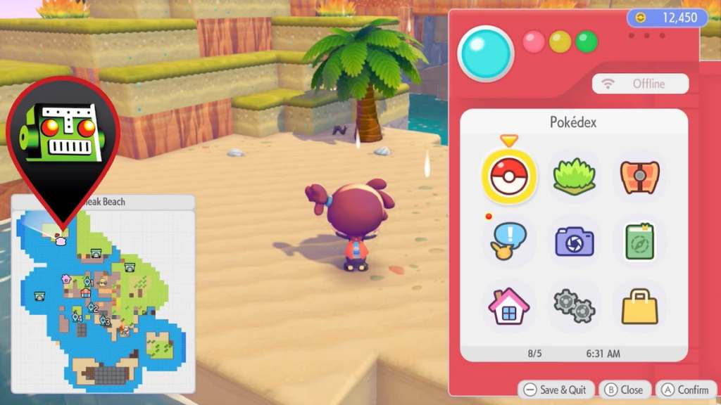 Manaphy map location in pokopia