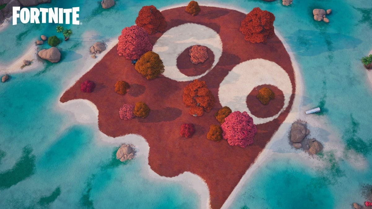 Pac-Man ghost island in fortnite