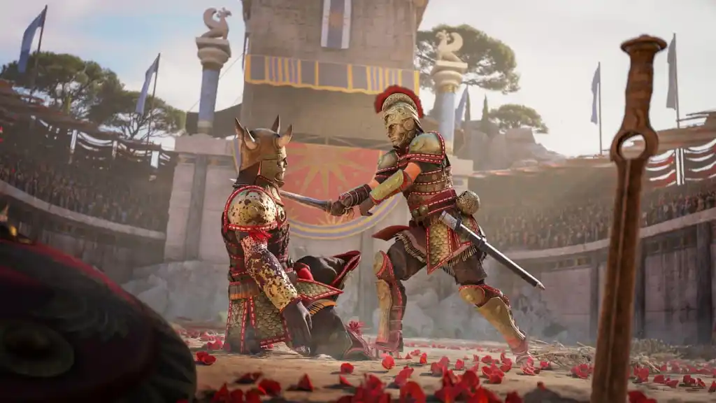 Theseus fighting one enemy in Resonance: A Plague Tale Legacy. 