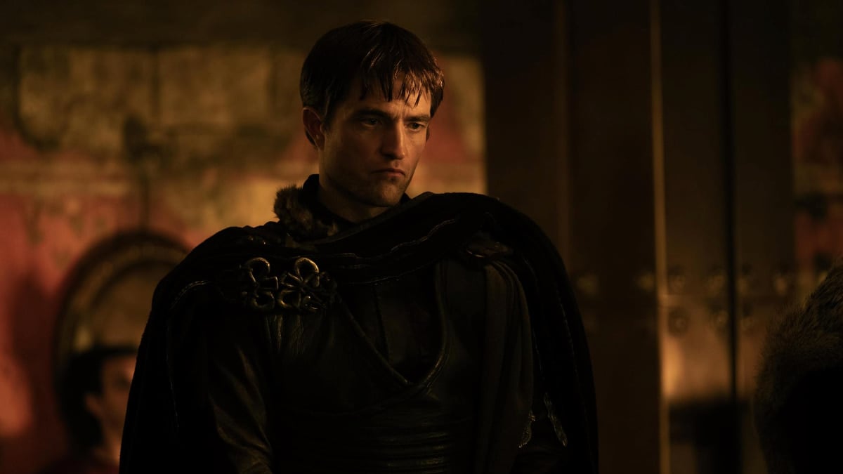 Robert Pattinson as Antinous in The Odyssey.