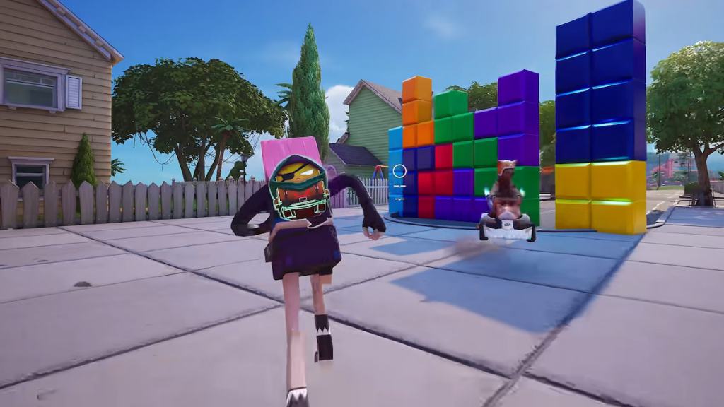 Running with adventure sprite on back in fortnite