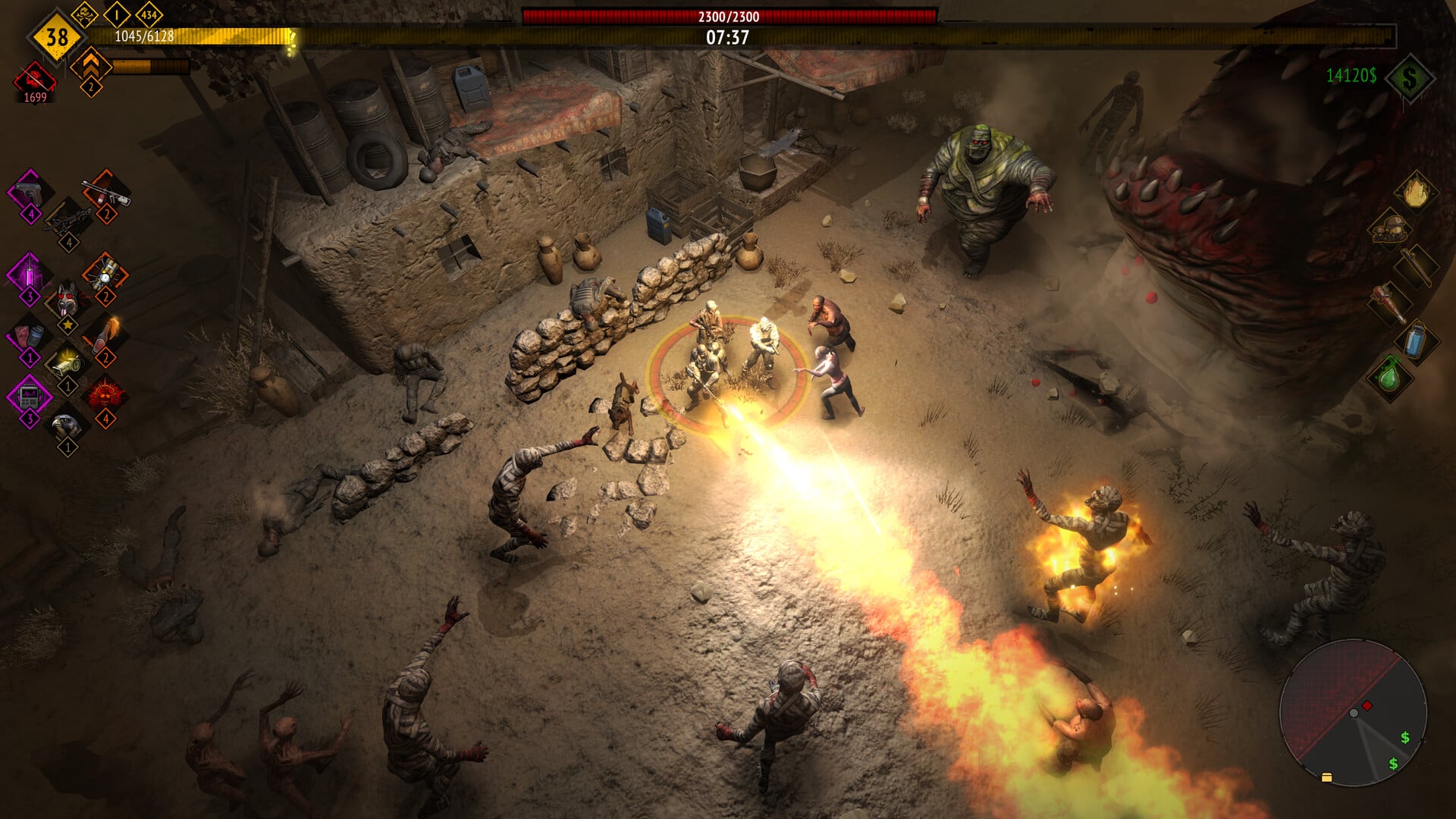A fight in Yet Another Zombies Survivors