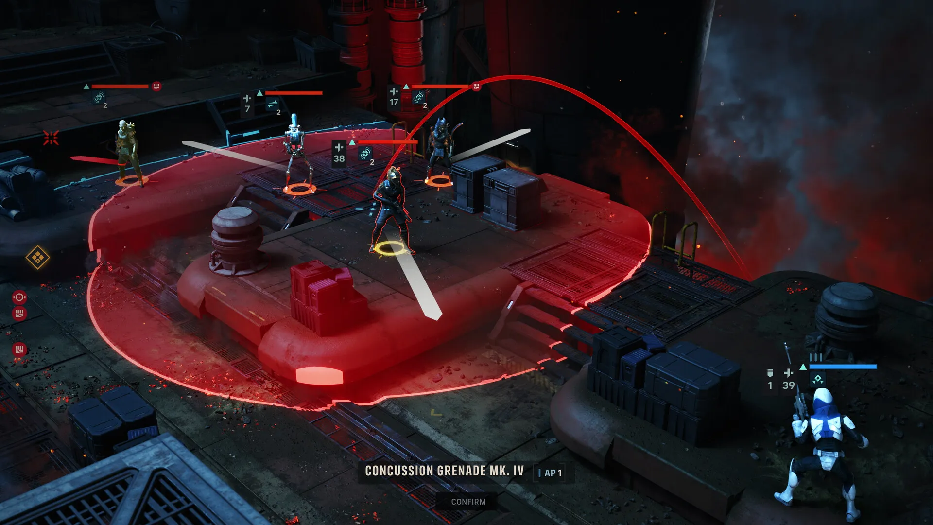 A soldier fighting soldiers in Star Wars Zero Company