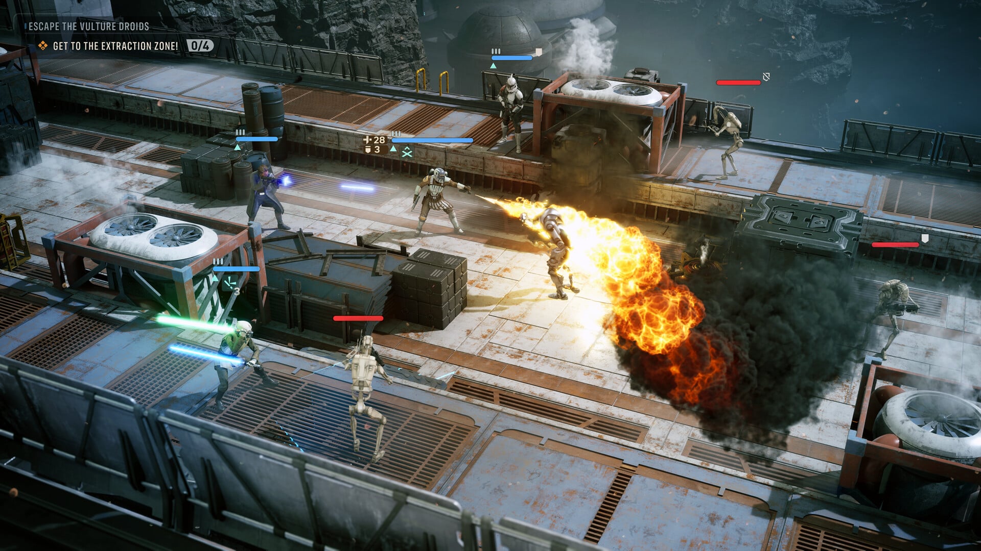 A fight in Star Wars Zero Company