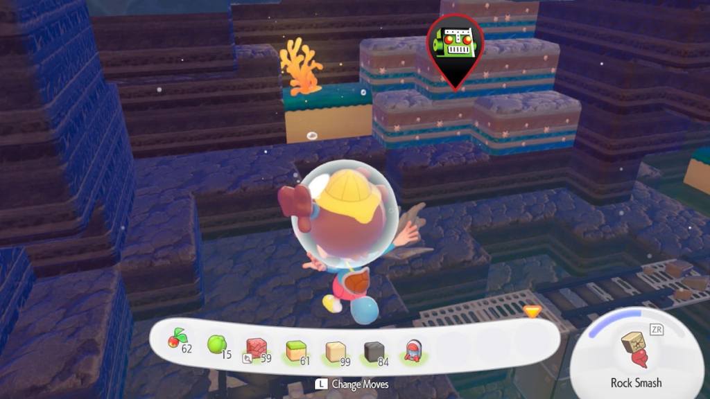 Starmie doll rocks marked in pokopia