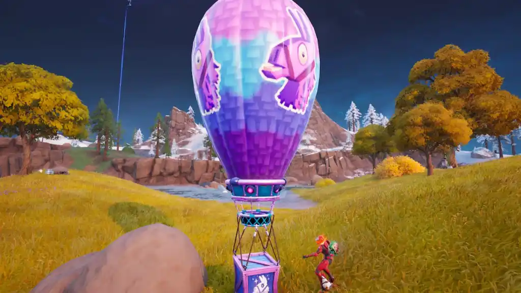 Supply llama balloon drop in fortnite
