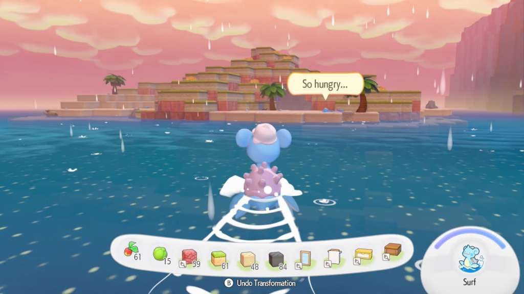 Swimming to Manaphy in Pokopia