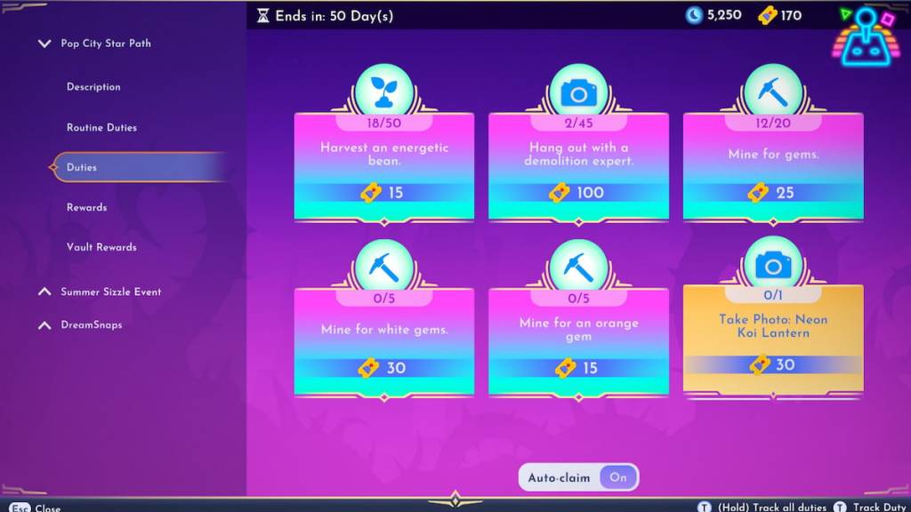 Take Photo: Neon Koi Lantern duty in Disney Dreamlight Valley