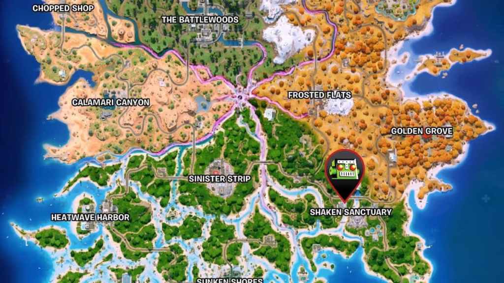 The order map location in fortnite